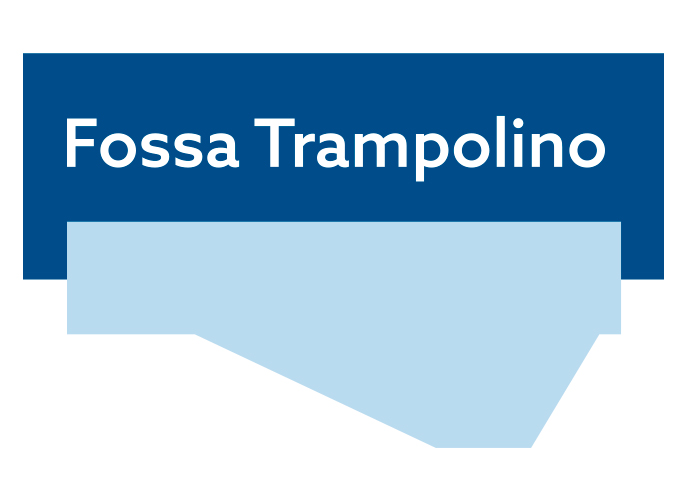 Piscina con fossa trampolino